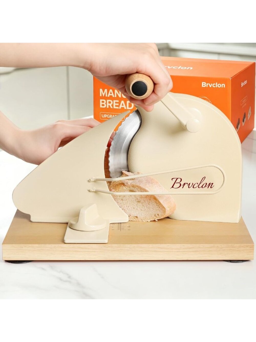 Adjustable Manual Bread Slicer with Scale Line & Suction Cup - Perfect for